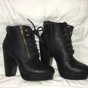 Material Girl platform booties